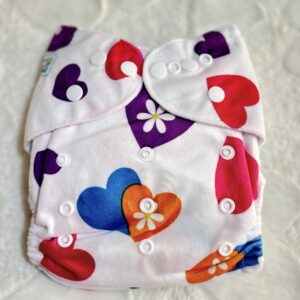 pañal Ecopañaleando Estampado minky corazones