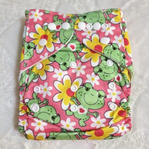 pañal Ecopañaleando Estampado Ranitas coral