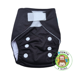 PAÑAL RECIEN NACIDO VELCRO- NEGRO