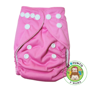 PAÑAL RECIEN NACIDO BROCHES- ROSA