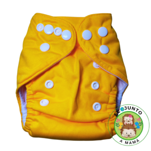 PAÑAL RECIEN NACIDO BROCHES- AMARILLO