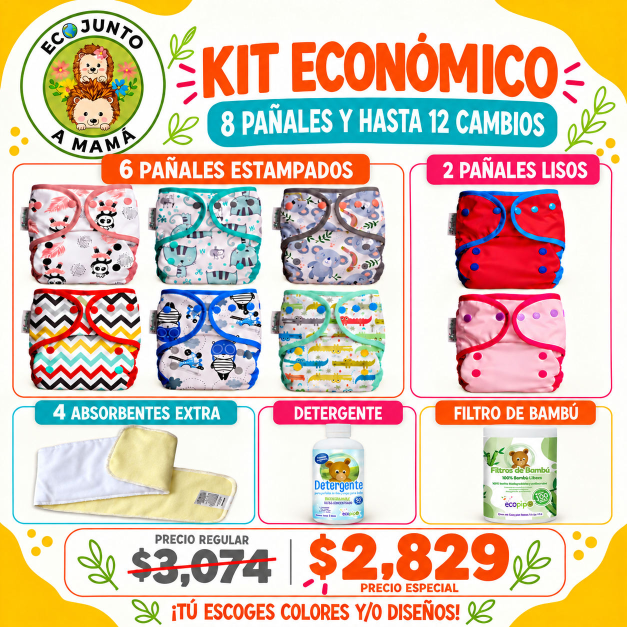 KIT ECONÓMICO-HASTA 12 CAMBIOS