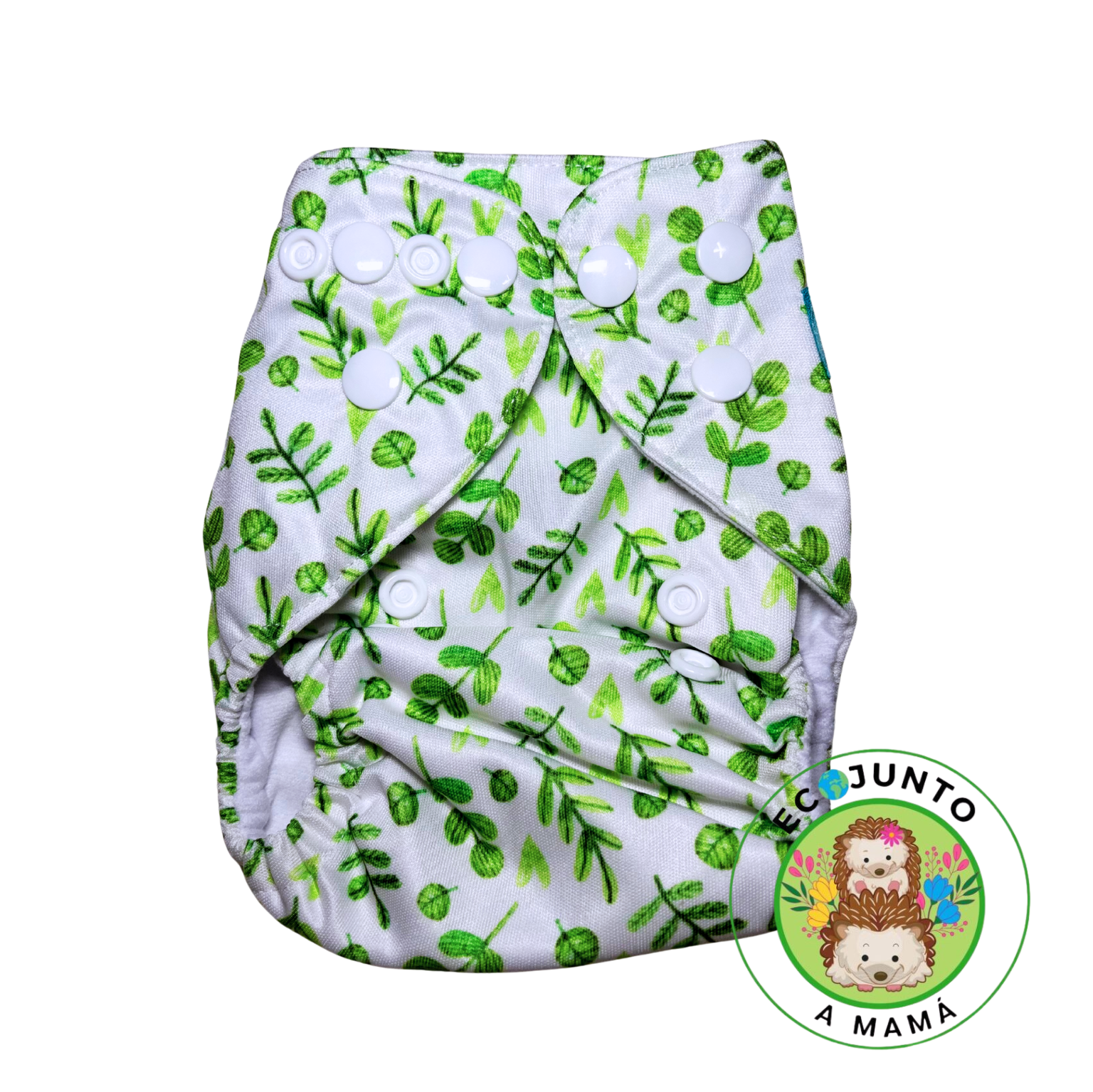 PAÑAL RECIEN NACIDO BROCHES- HOJAS